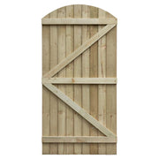Featheredge Arch Top Wooden Gate